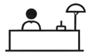 24/7 Front Desk / Lobby amenity illustration